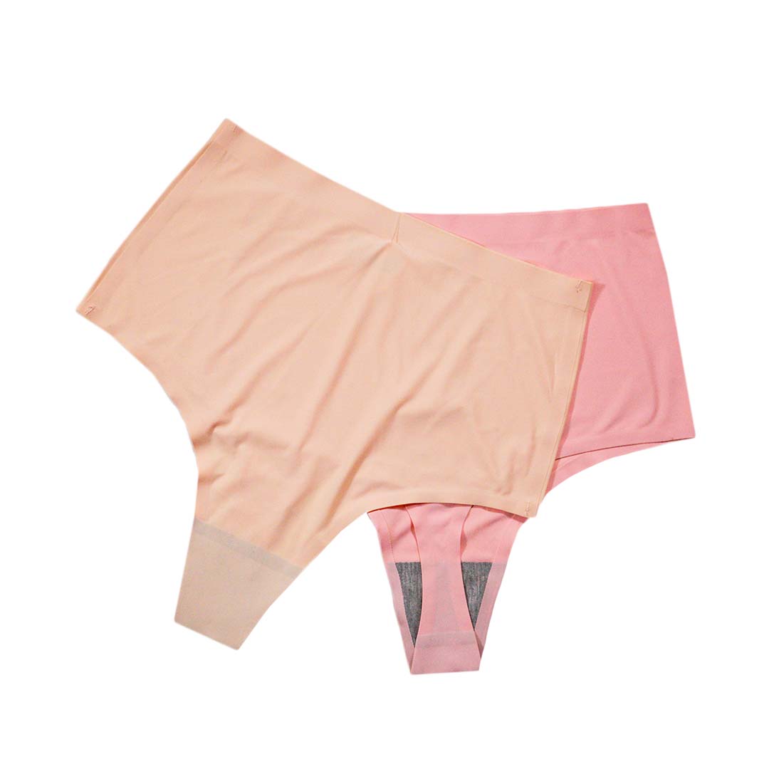 高腰收腹冰絲無痕一片式丁字褲