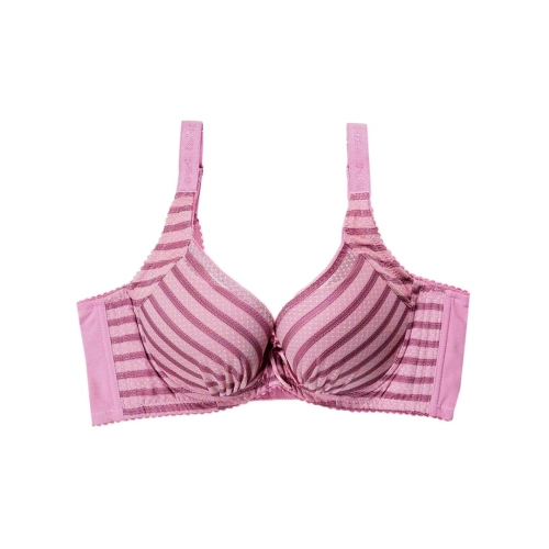 Summer cooling striped control top with chest-high functional bra design