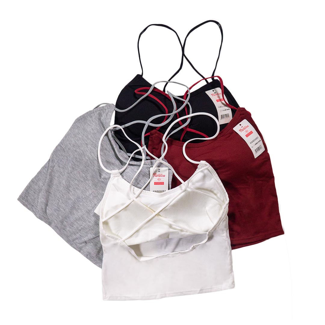 性感交叉美背修身百搭吊帶背心（贈品）