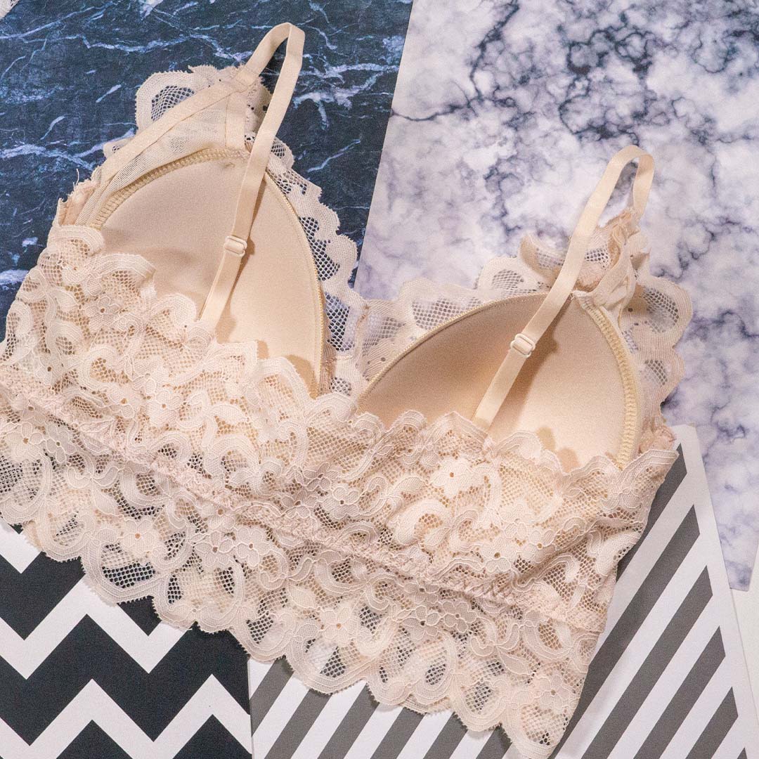 法式性感立體固定杯無鋼圈內衣