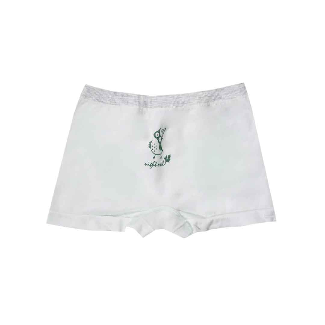 兒童蠶絲抑菌感溫圖案內褲-男、女童裸感內褲