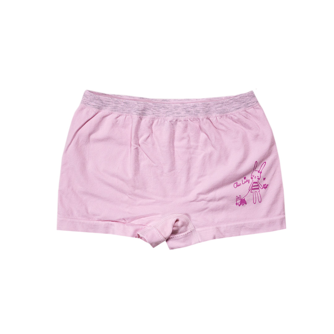 兒童蠶絲抑菌感溫圖案內褲-男、女童裸感內褲