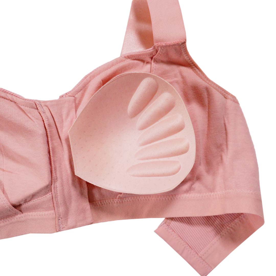 前拉後扣式靈活適應多功能無鋼圈內衣-可放儀乳