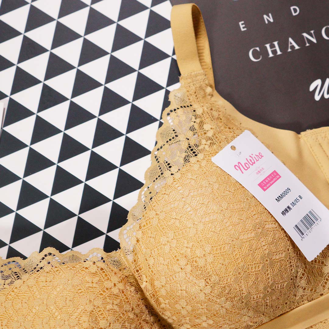 天然玫瑰精油輕柔透氣納米綿少女性感蕾絲內衣