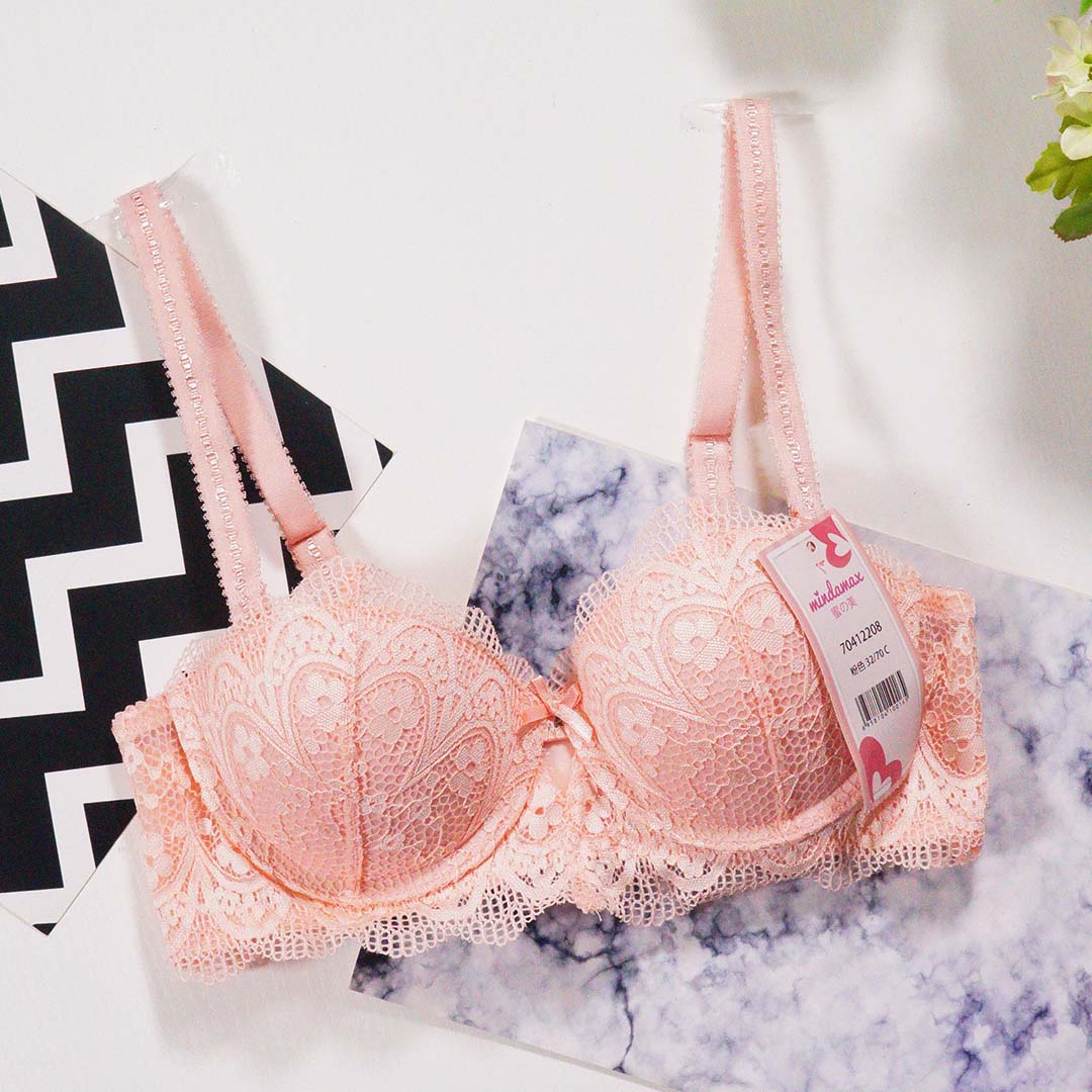 性感撩人蕾絲立體半杯內衣