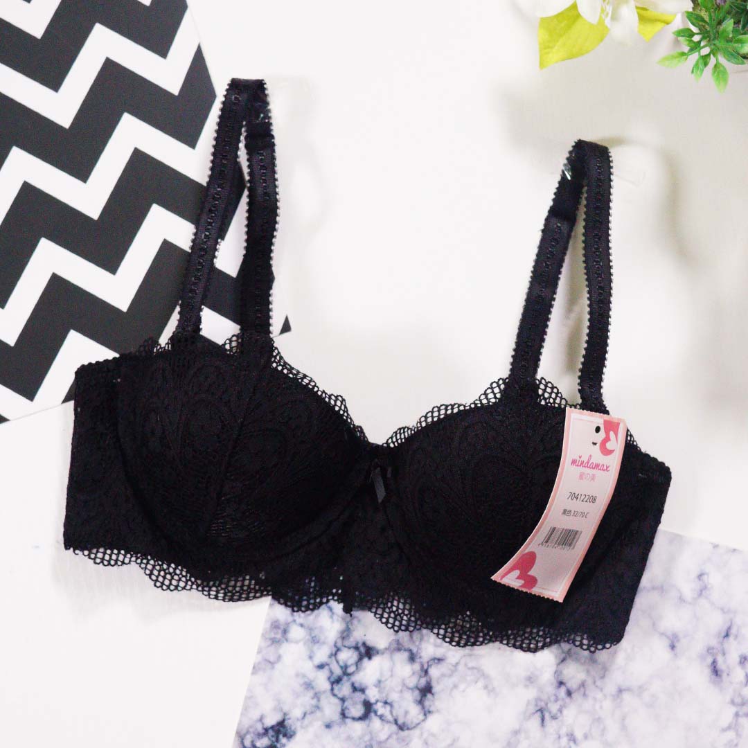 性感撩人蕾絲立體半杯內衣
