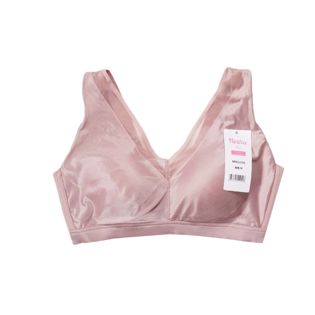 輕柔透氣無鋼圈天然桑蠶絲養護內衣