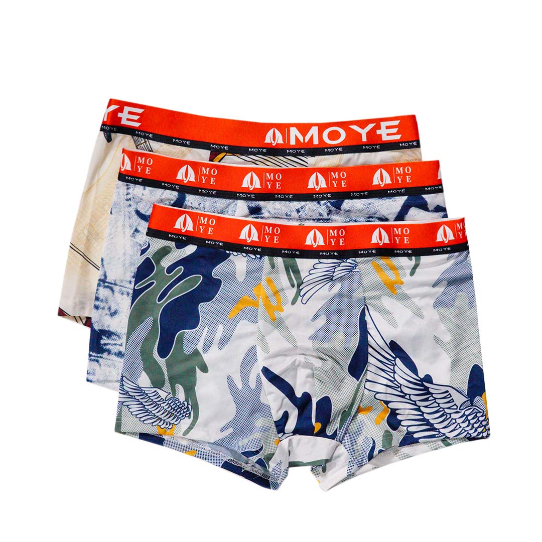 日本MOYE男士海島冰絲褲-三件裝