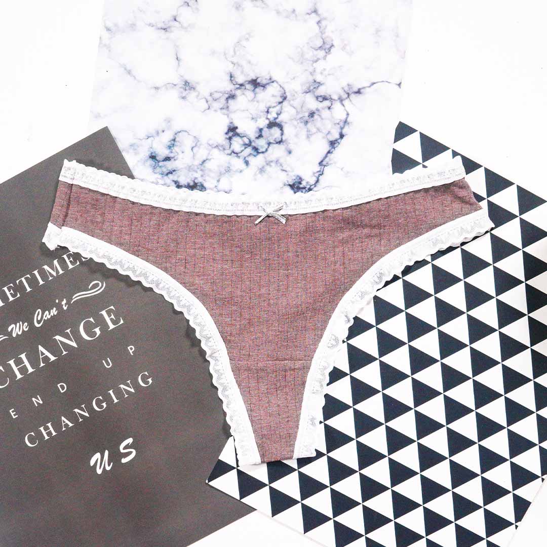 新款彩棉桑蠶絲抗菌無痕丁字褲