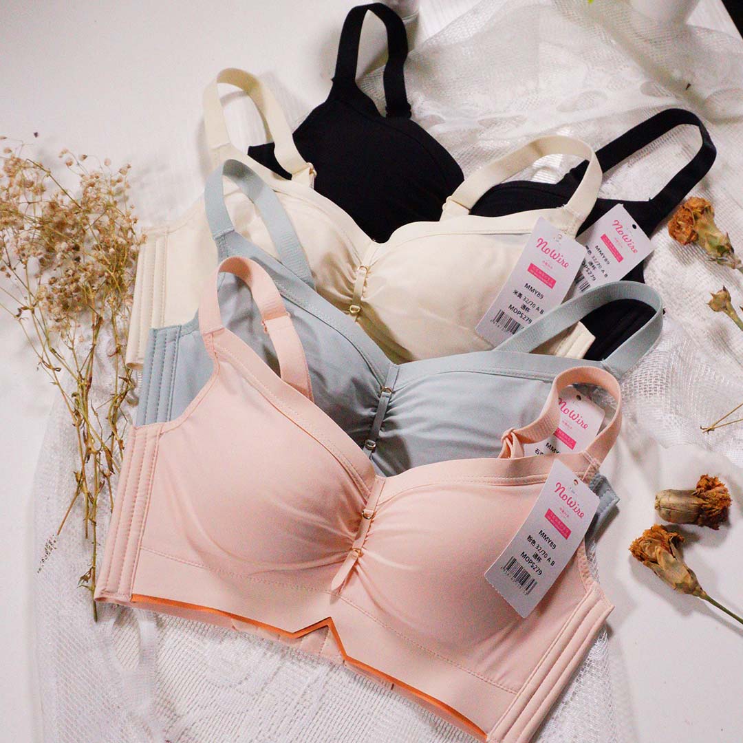 夏季光面親膚棉無鋼圈小胸聚攏上托調整型內衣（售完即止）