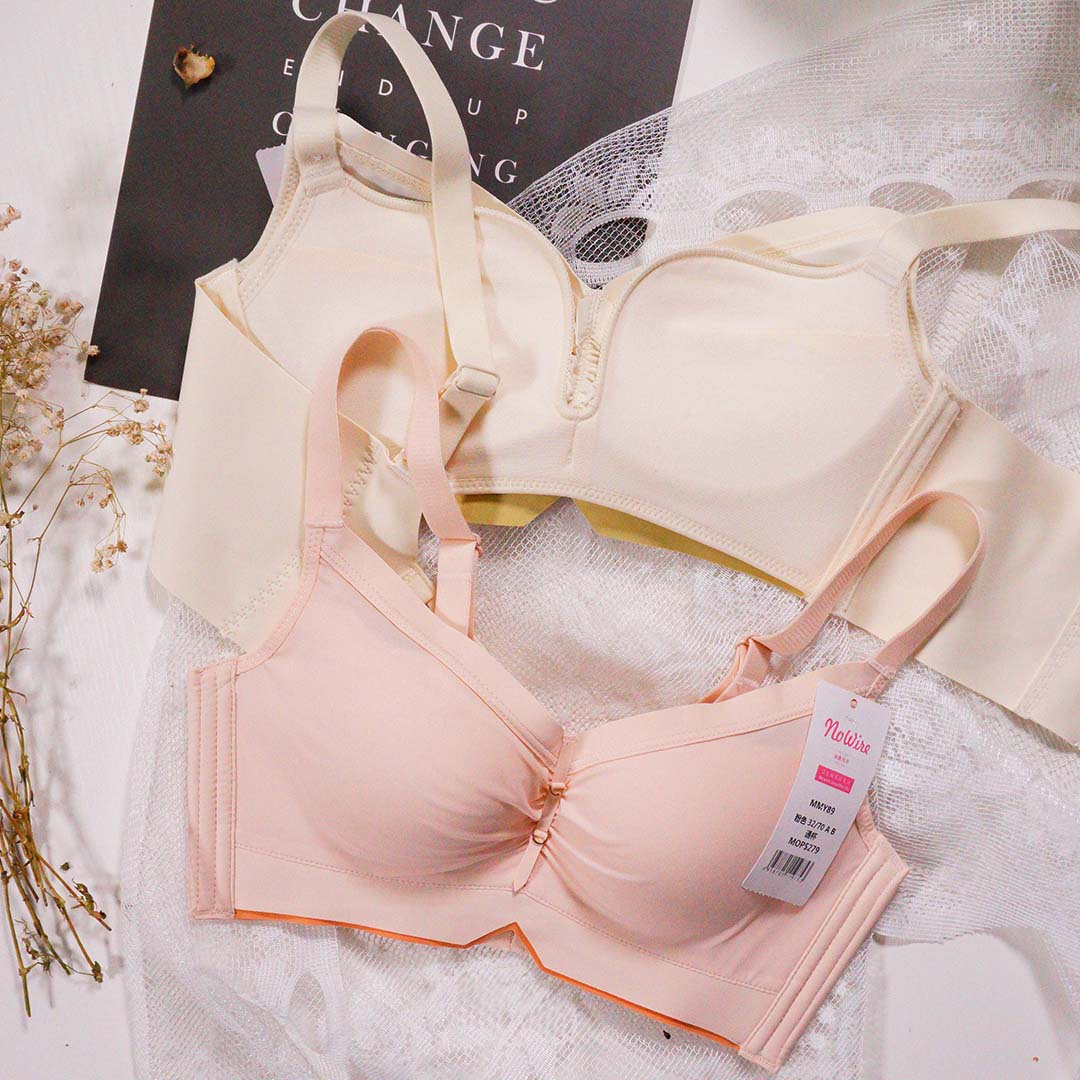 夏季光面親膚棉無鋼圈小胸聚攏上托調整型內衣（售完即止）