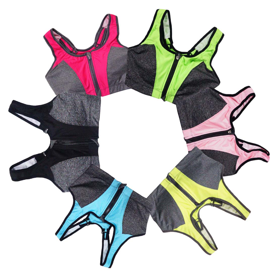 最新包邊專業高強度聚攏防震無鋼圈內罩杯運動內衣