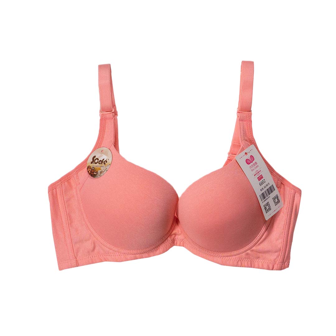 素面咖啡紗吸濕排汗無痕 T－Shirt Bra