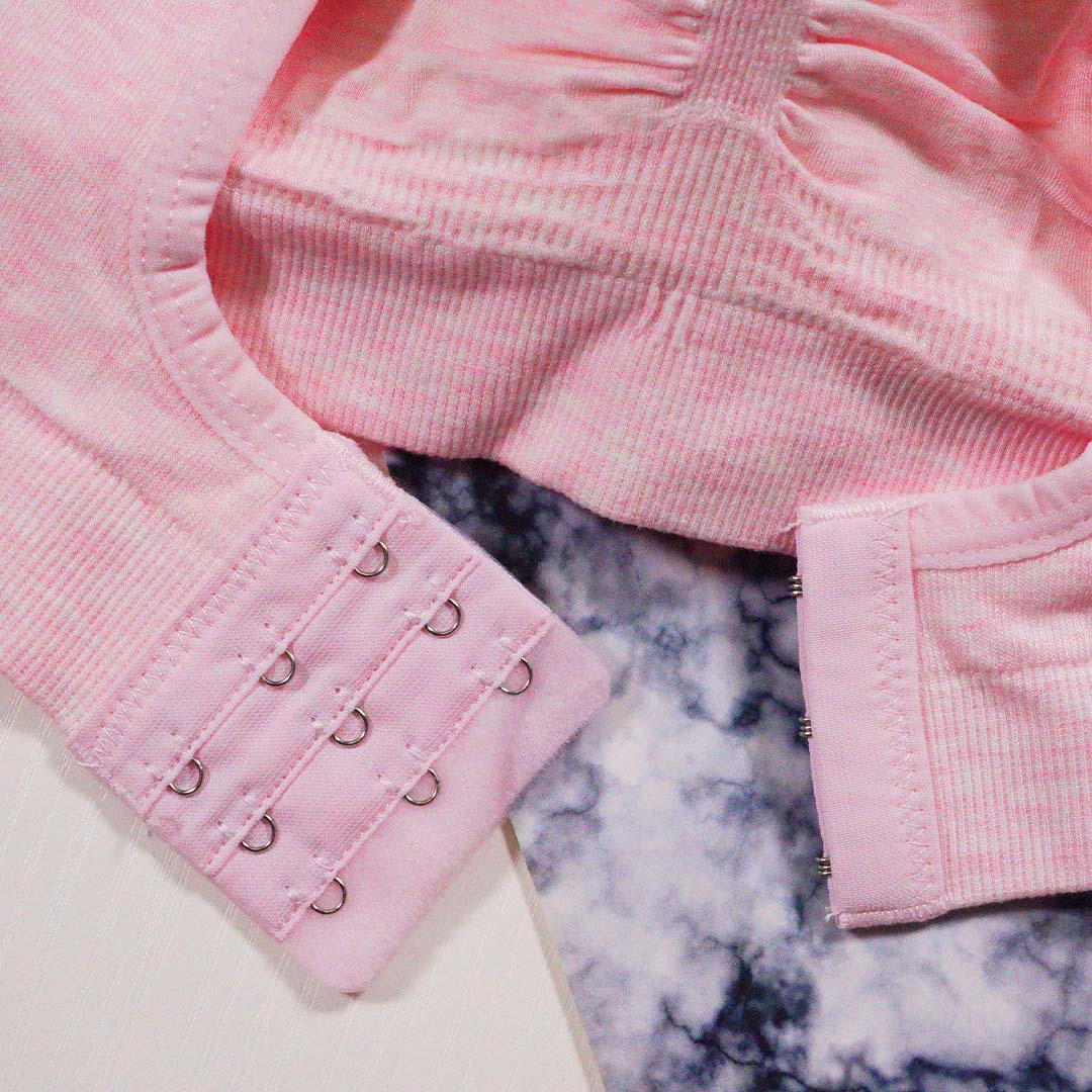 台灣專利健康透氣杯-透氣小清新 無鋼圈運動內衣4件組