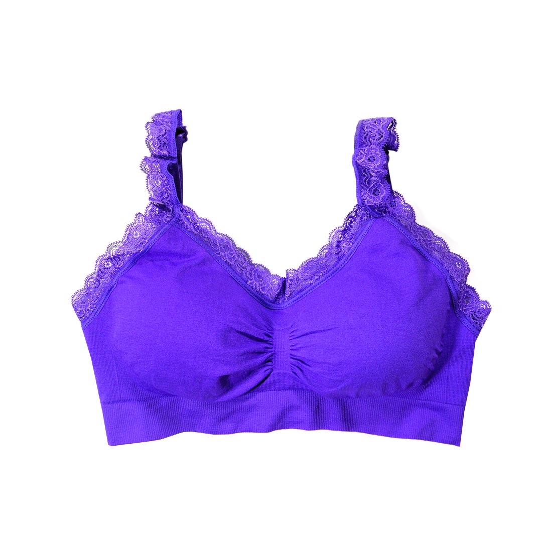 台灣專利無鋼圈健康杯-蕾絲緣邊款-睡眠、生理期、輕運動