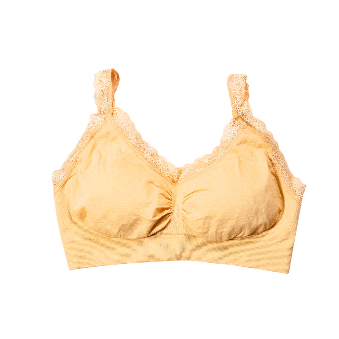 台灣專利無鋼圈健康杯-蕾絲緣邊款-睡眠、生理期、輕運動