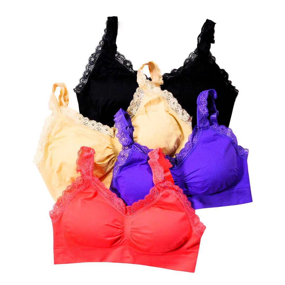 台灣專利無鋼圈健康杯-蕾絲緣邊款-睡眠、生理期、輕運動