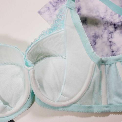 Waterdrop cup-shaped underwire full coverage bra