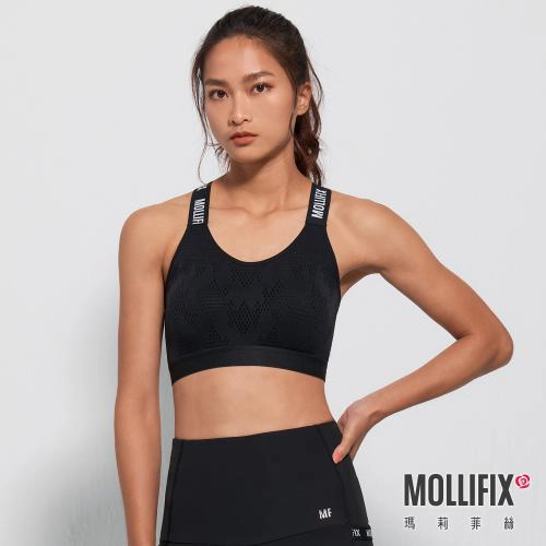 【MOLLIFIX】A++ adjustable cross-support shoulder strap sports bra