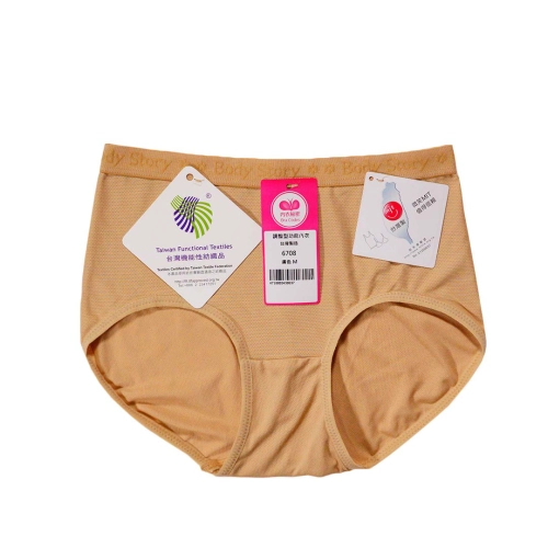 Cooling nano moisture wicking fiber flat underwear