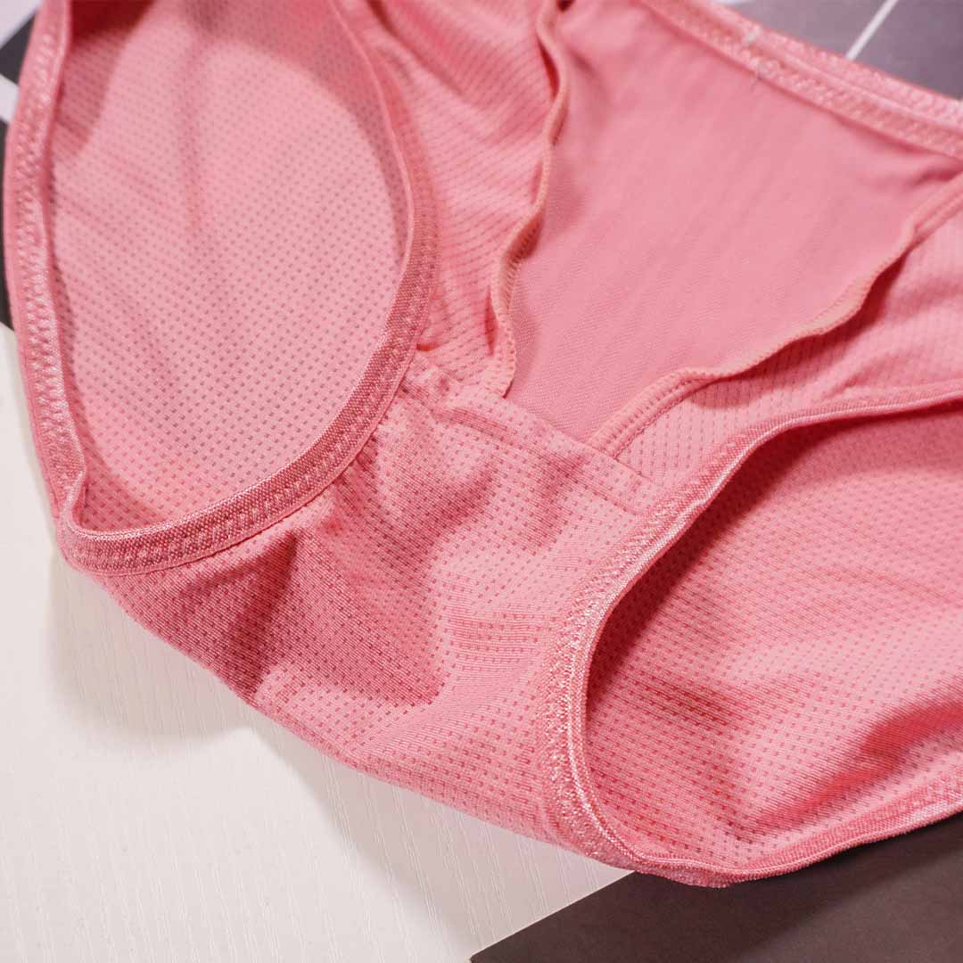 【涼感咖啡紗】素色低脊心無痕T bra 配套內褲