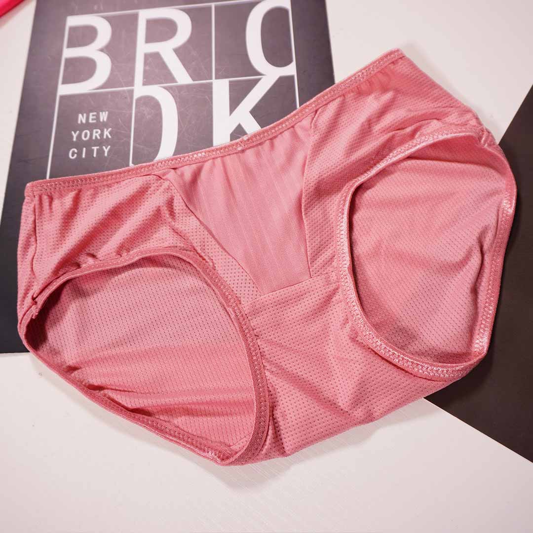 【涼感咖啡紗】素色低脊心無痕T bra 配套內褲