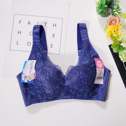 Deep V steel-free push-up bra with adjustable underwire for breast enhancement - Wireless