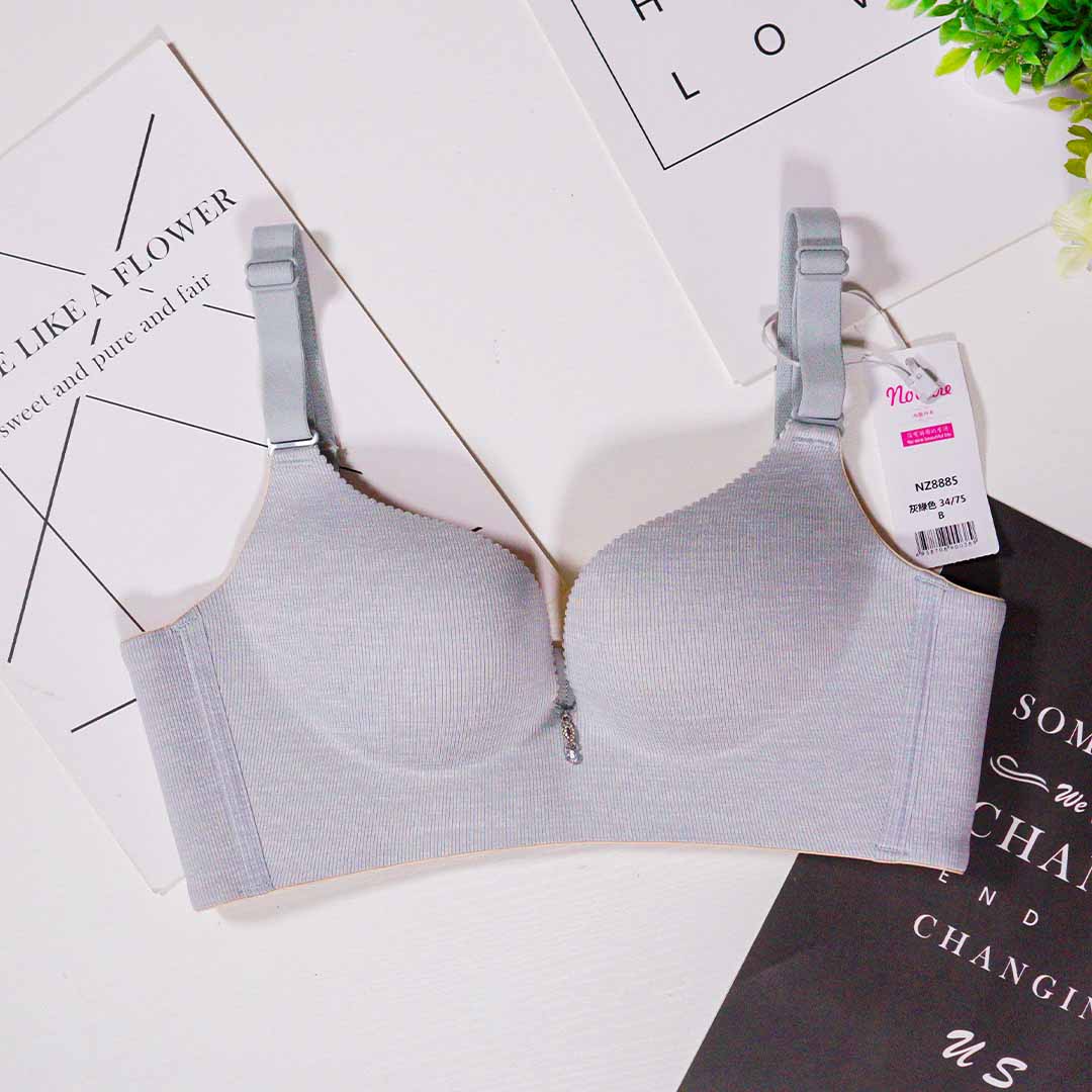 舒適B杯光面無磁無痕一片式集中聚攏内衣