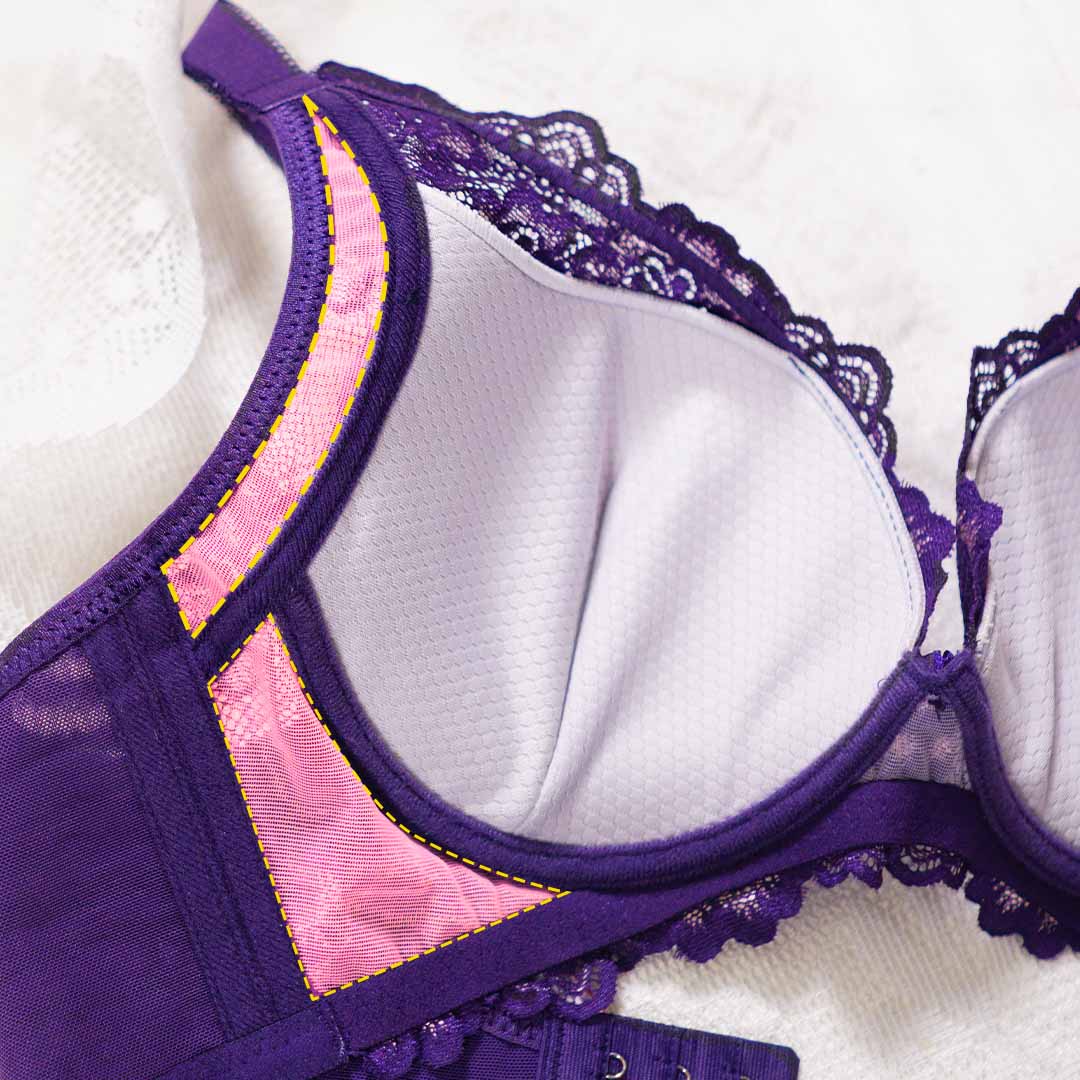 集中托高型軟鋼圈調整型內衣 A-C