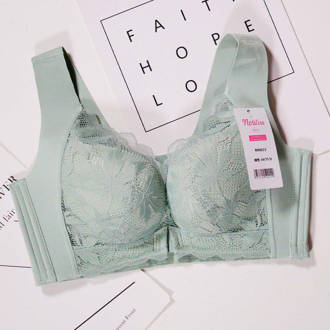 夏季薄款前扣聚攏收副乳無痕無鋼圈調整型內衣BCD杯