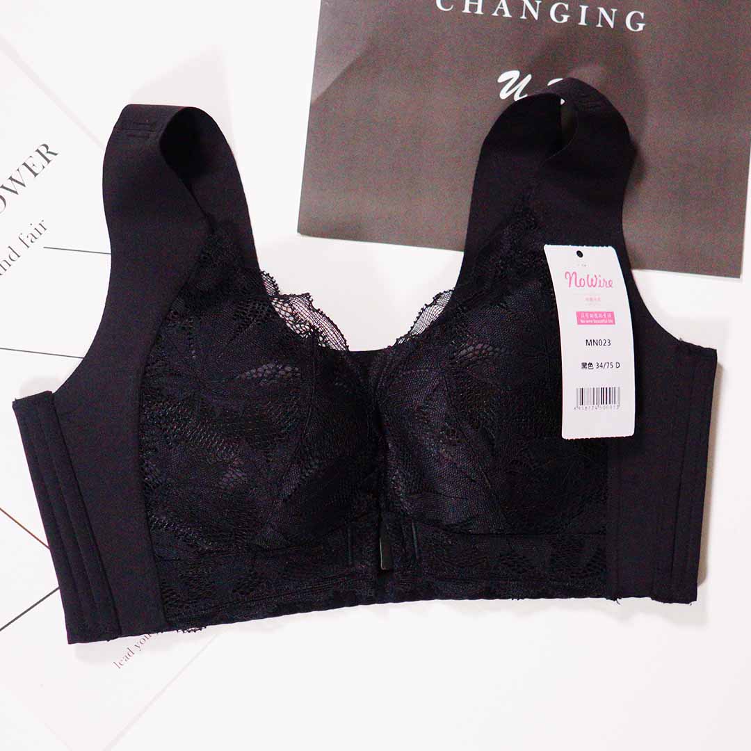 夏季薄款前扣聚攏收副乳無痕無鋼圈調整型內衣BCD杯