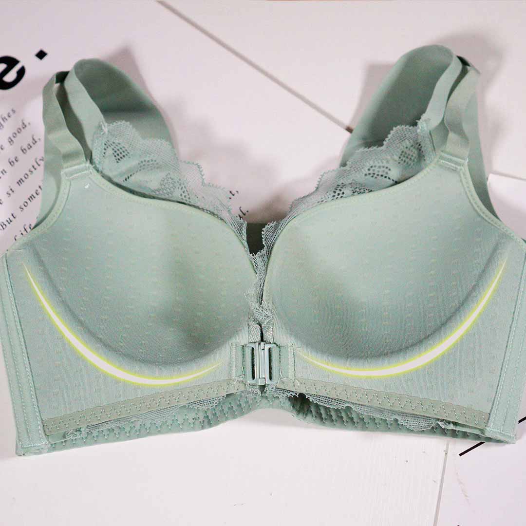 夏季薄款前扣聚攏收副乳無痕無鋼圈調整型內衣BCD杯