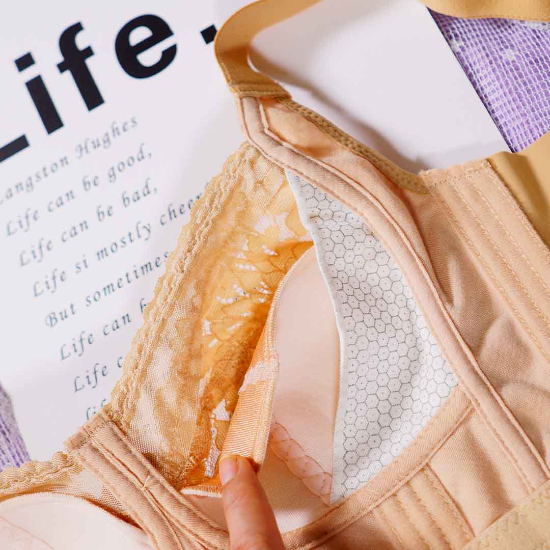 超薄海藻乳膠提拉、塑形、美體無鋼圈調整型內衣