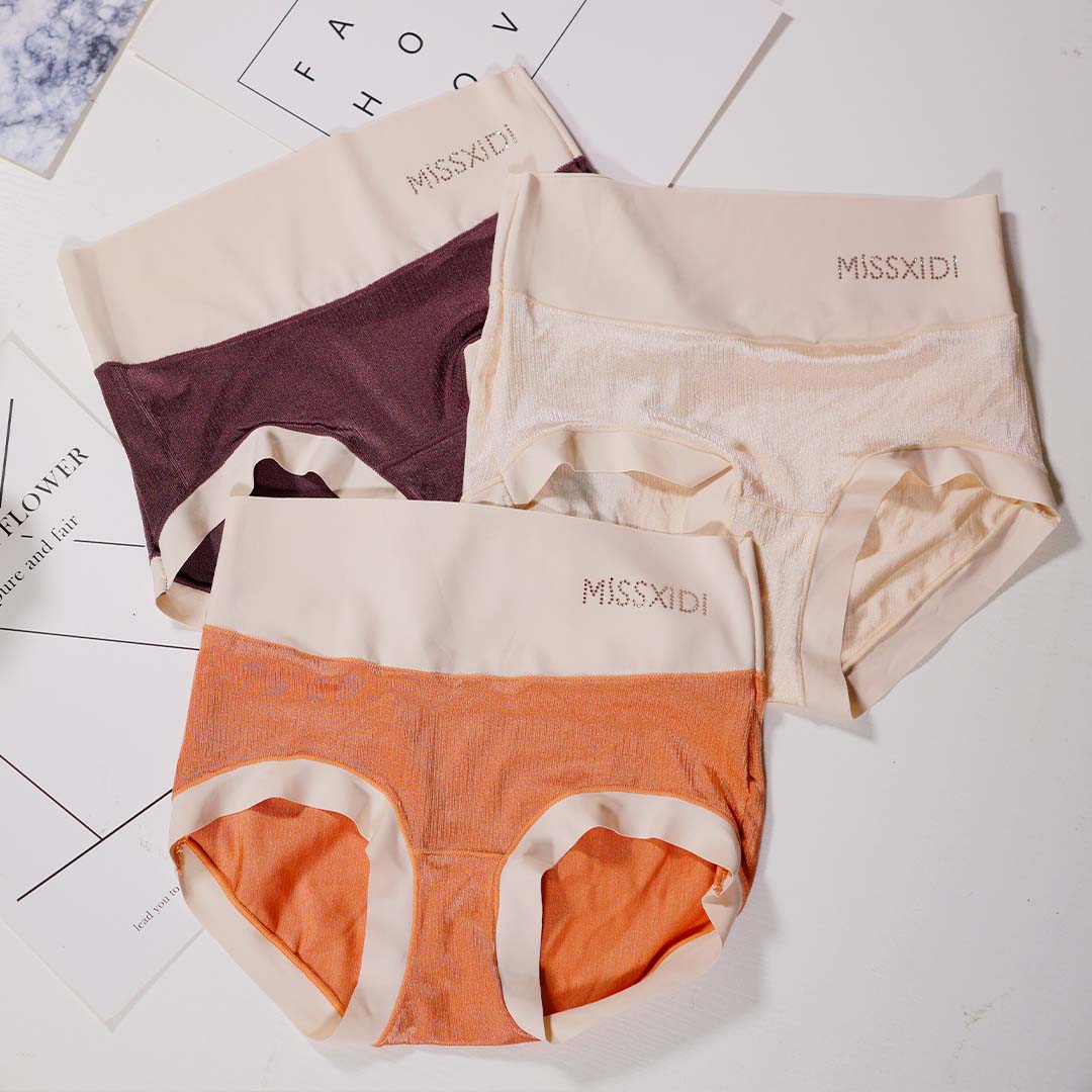 院線美膚高腰收腹輕塑內褲-三件裝