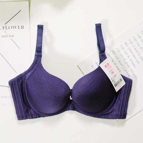 素面咖啡紗超包超舒適零雞心深V內衣