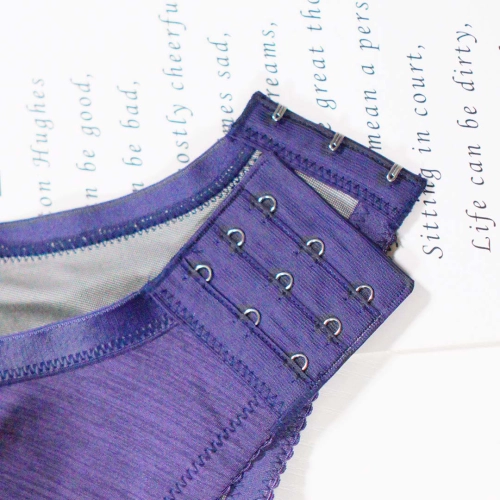 素面咖啡紗超包超舒適零雞心深V內衣