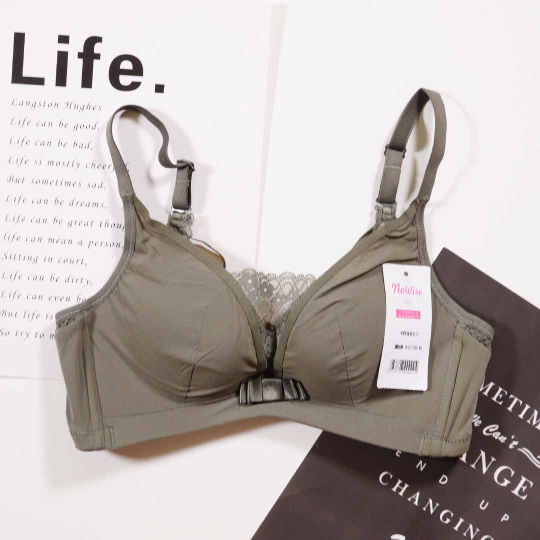 無鋼圈B杯中厚性感蕾絲美背舒適透氣內衣MM8936