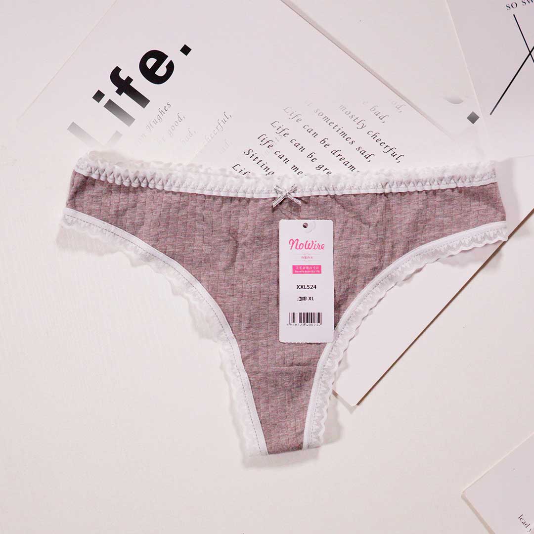 新款彩棉桑蠶絲抗菌無痕丁字褲