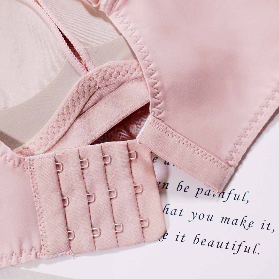 輕柔舒適網紗蕾絲杯面小胸聚攏上托無鋼圈調整型內衣