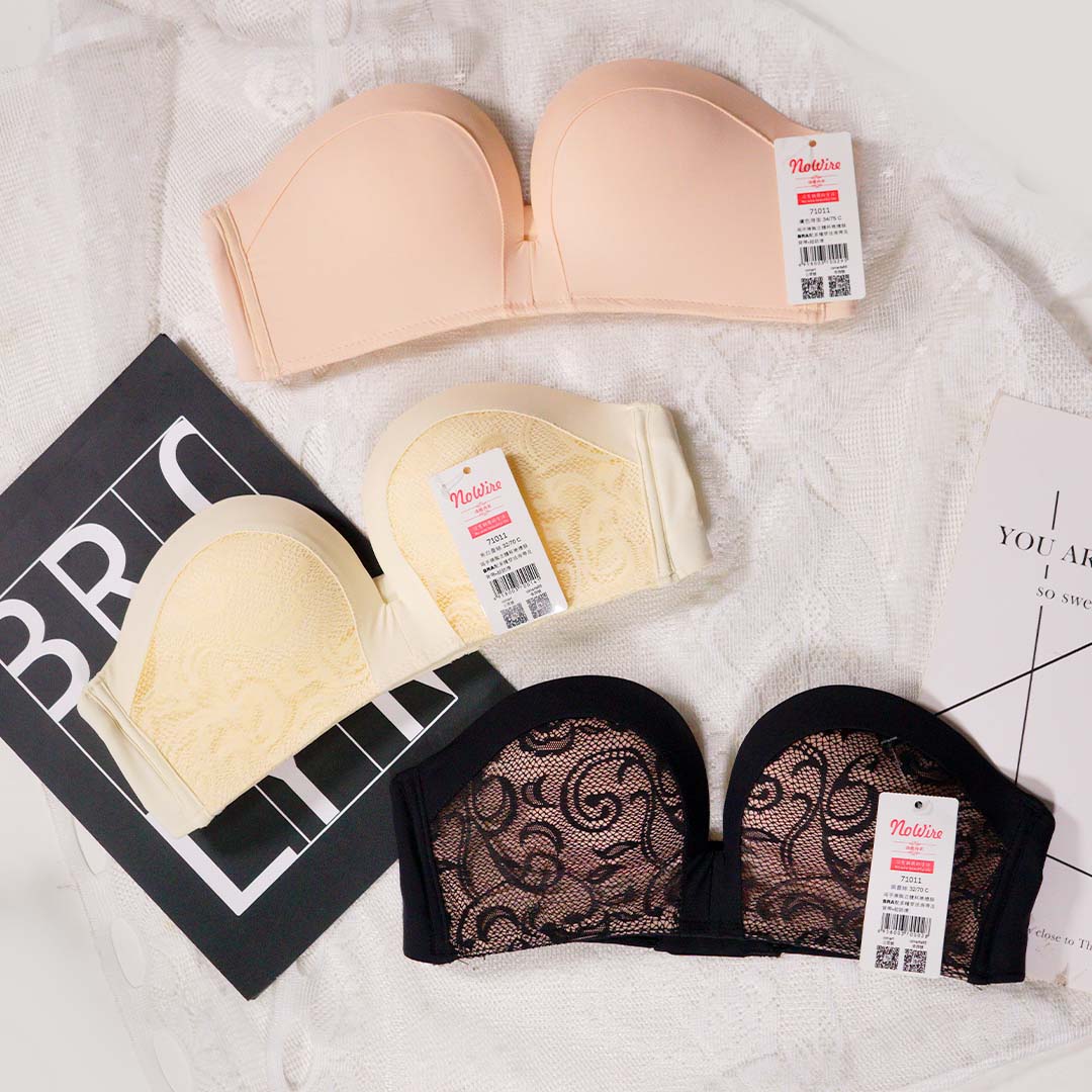 兩手捧胸立體杯晚禮服BRA配多種穿法肩帶及背帶-超防滑