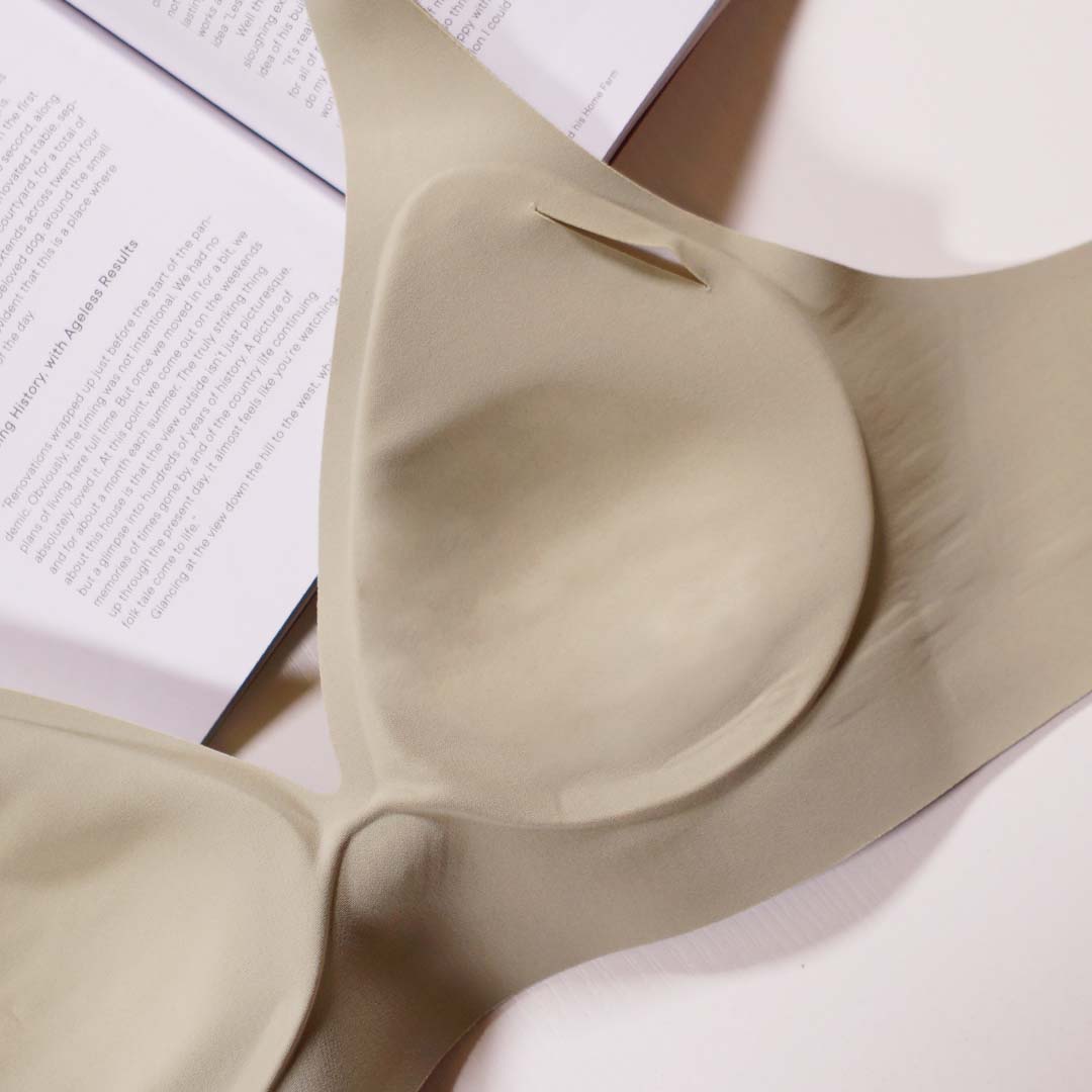 法式深V祼感無痕果凍軟支撐條無鋼圈內衣