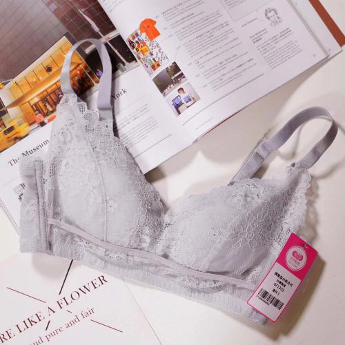 少女心蕾絲超輕盈無鋼圈調整型內衣