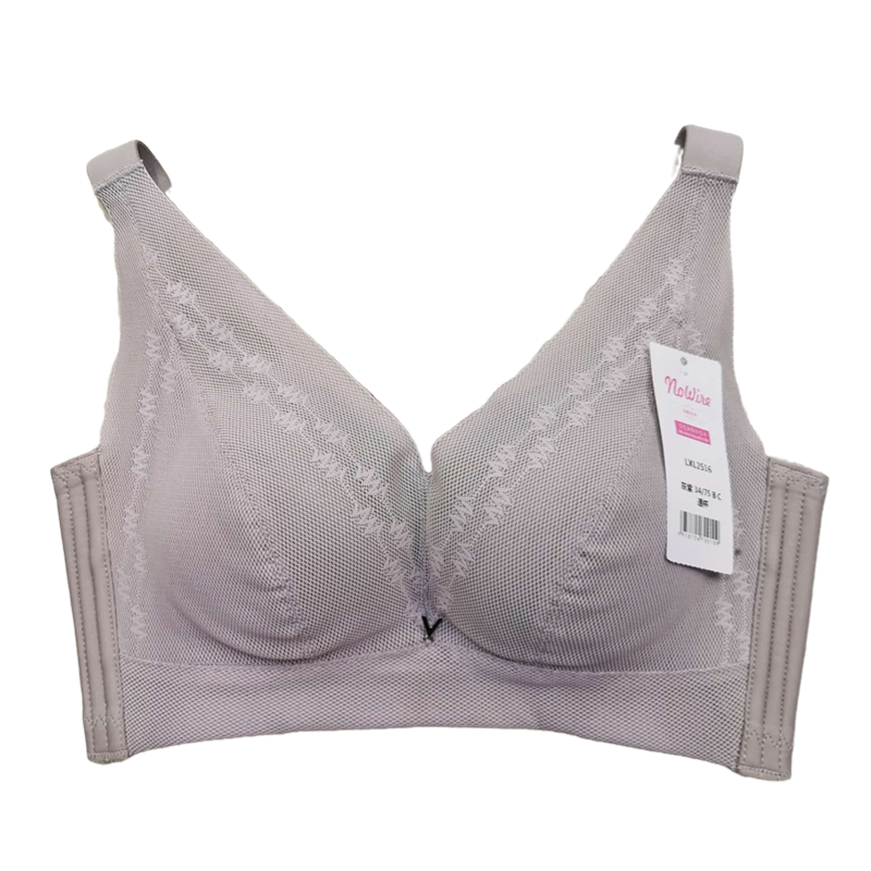 輕薄透氣舒適聚攏無鋼圈調整型內衣