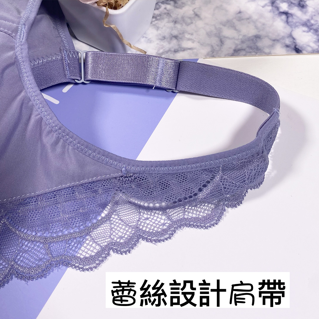 蕾絲撞光面絲滑無鋼圈內衣