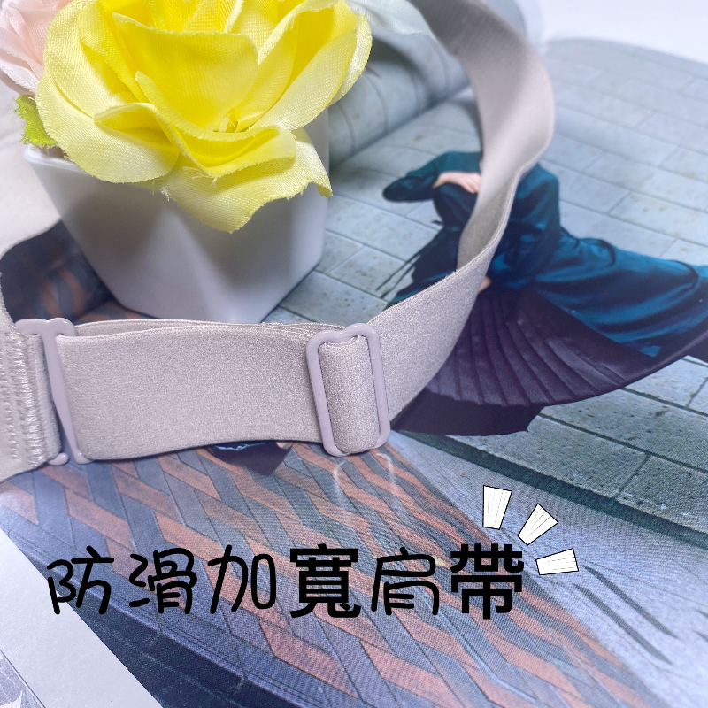 性感繡花親膚棉無鋼圈無痕收副乳聚攏調整型內衣