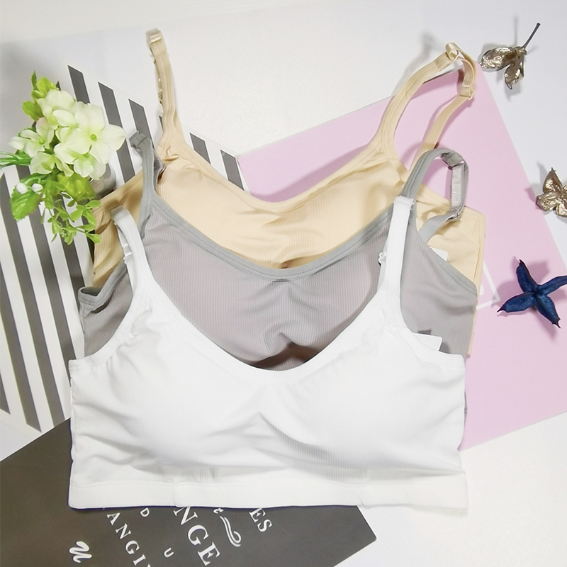 夏季薄款冰絲螺紋抹胸內衣