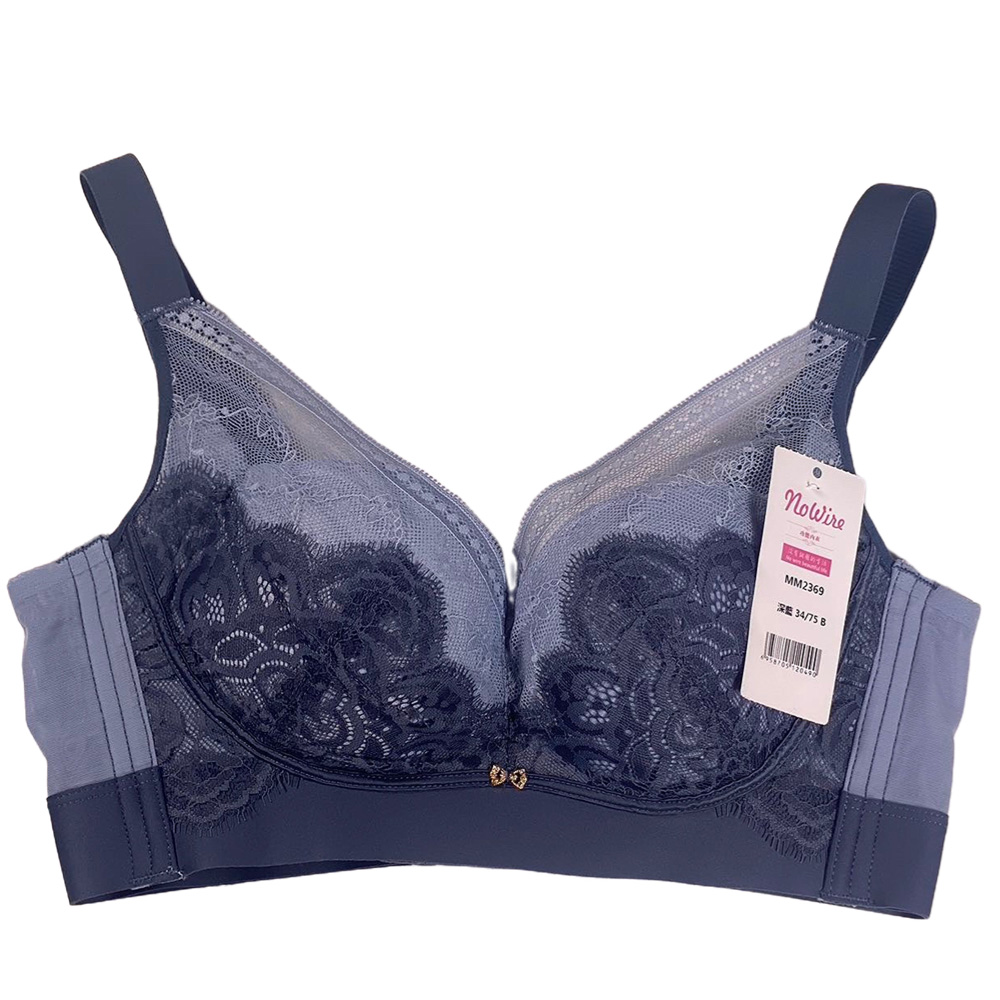 性感深V網紗蕾絲無鋼圈調整型內衣