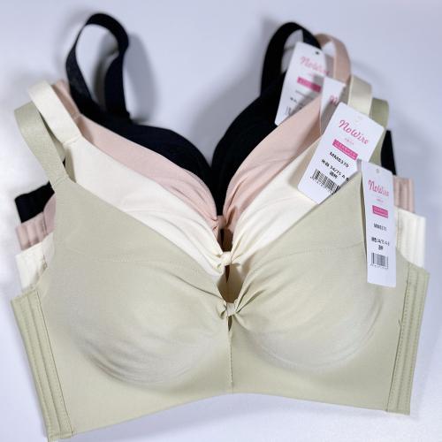 春夏季光面鏤空無磁無鋼圈小胸顯大調整型內衣