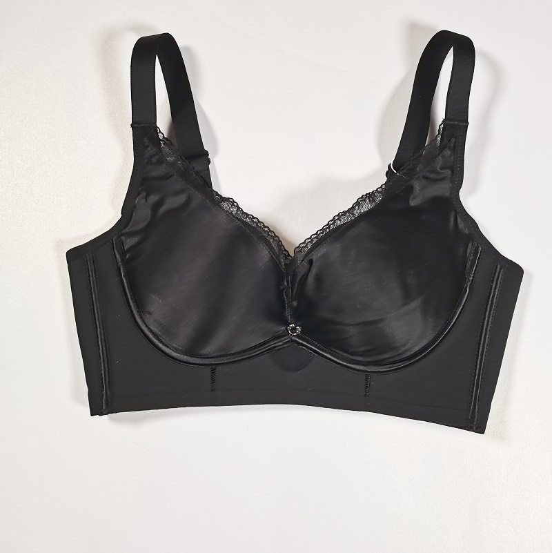 夏季簡約光面無鋼圈聚攏收副乳調整型內衣