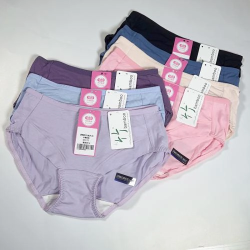 Comfortable bamboo-cotton mid-low waist underwear - Briefs
